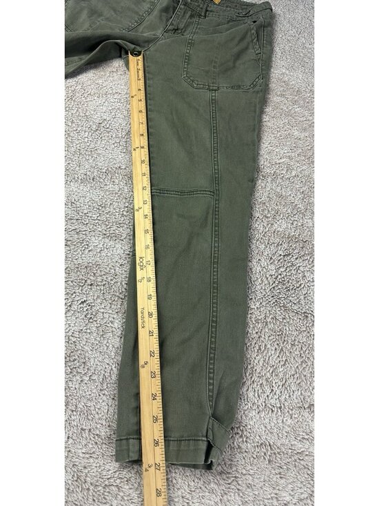 Pilcro Anthropologie Hyphen Jeans Moss Olive Green Casual Pants Women's 27 - Picture 6 of 14